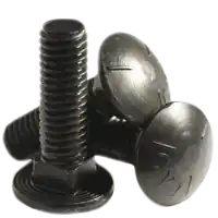 Free Returns 3/4"-10 x 3 1/2" Carriage Bolts, Grade 5, Plain Finish, Full Thread, Coarse (UNC), Qty 5