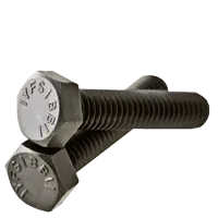 Secure Checkout 3/8"-16 x 5 1/2" Hex Tap Bolts, Grade 5, Plain Finish, Full Thread, Medium Carbon Steel, Qty 10