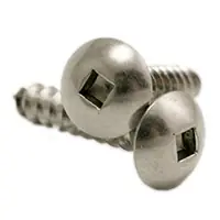 Hot Deal 10 x 3/4" Self-Tapping Screws, Square Drive Truss Head, Type A, 18-8 Stainless Steel A2, Full Thread, Qty 500