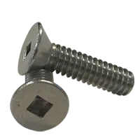 Must Have 10-24 x 3/4" Machine Screws, Square Drive Flat Head, 18-8 Stainless Steel A2, Full Thread, Qty 1000