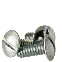 Secure Checkout 1/4"-20 x 4" Machine Screws, Slotted Truss Head, Zinc Cr+3, Full Thread, Qty 100
