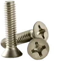 Seasonal Sale M8-1.25 x 50 mm Machine Screws, Phillips Flat Head, 304 Stainless Steel A2, Full Thread, DIN 965, Qty 100