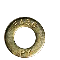 Buy Direct 5/8" x 1 5/16" Structural Flat Washers, F436, Zinc-Yellow Cr+6, Medium Carbon Steel, Qty 300