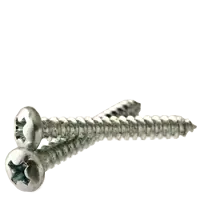Super Sale 14-10 x 2" Self-Tapping Screws, Slotted Indent Hex Washer Head HWH, Type A, Zinc Cr+3, Full Thread, Qty 100