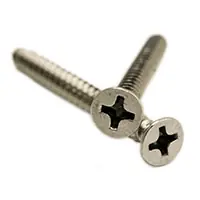 10 x 3" Self-Tapping Screws, Phillips Flat Head, Type A, 316 Stainless Steel, Full Thread, Qty 200 Time-Limited