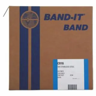 Fast Shipping Band-It C91699 13916 3/4" .020 304Ss Strap 200‘ (1 RL)