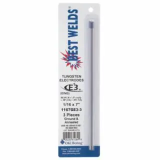 While Supplies Last Best Welds 900-1167GE3-3 1/16 X 7 E3 Tungsten Electrode 3/Pk (1 PK)