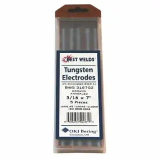 Secure Checkout Best Welds 900-3167GZ 3/16 X 7 Zirconiated Tungsten 5/Pk (1 PK)