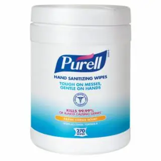 Authentic Purell 9113-06 Purell Wipes/Bak/270 Canister (6 Packs Per Ca) (1 CA )