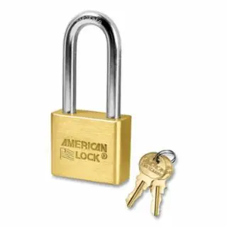 Same Day Shipping American Lock AL51KA-D593 Non-Rekeyable Solid Steel Padlock W/2" Shackle
