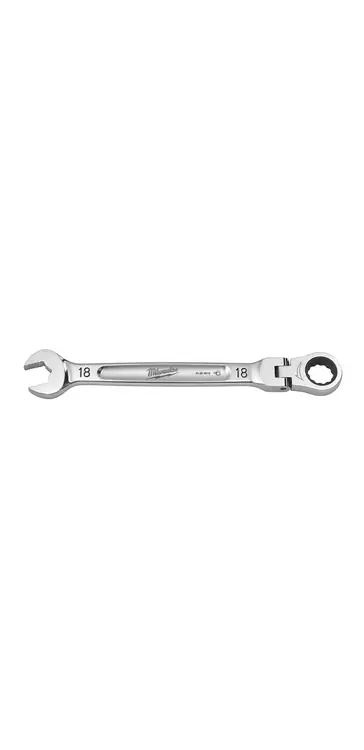 Milwaukee Tool 45-96-9618 18mm Flex Head Ratcheting Combination Wrench Fan Favorite