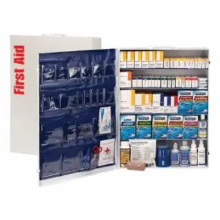 First Aid Only 90577 5 Shelf First Aid Ansi B+ Metal Cab With Meds Authentic