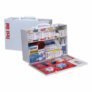 First Aid Only 90573 2 Shelf First Aid Ansi B+ Metal Cab With Meds Trusted Brand