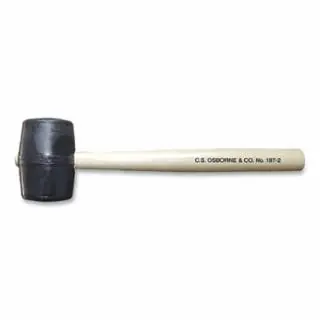 C.S. Osborne 197-3 3 3" Solid Head Rubbermallet High Quality