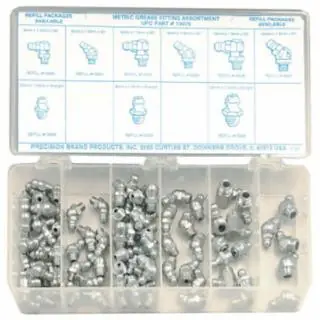 Next Day Delivery Precision Brand 13975 Metric Grease Fitting Assortment (1 SET)