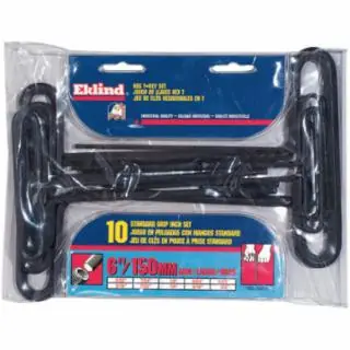 While Supplies Last Eklind Tool 33610 6"10 Key 3/32"To3/8"T-Handle Hex Key Set (1 SET)