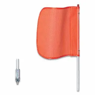 Today Only Checkers FS10-O Warning Whip10‘12" Orange Flagplainhex Base