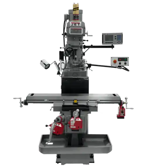 JET JT9-698066 JTM-1254VS With ACU-RITE 203 3X (Q) DRO, X,Y&Z Powerfeeds & Air Power Drawbar Fast Shipping