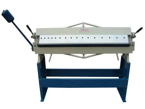 Instant Buy BAILEIGH BA9-1000475 Bb-4816E; Manually Operated Box And Pan (Finger) Brake, 4‘ Length, 16 Gauge Mild Steel Capacity