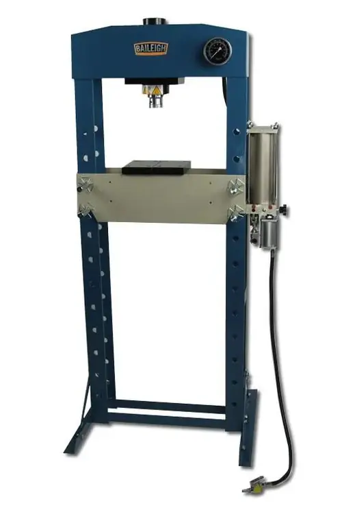 Deal BAILEIGH BA9-1004816 Hsp-30A; 30 Ton Air/Hand Operated H-Frame Press, 6 in Stoke, Ce Approved