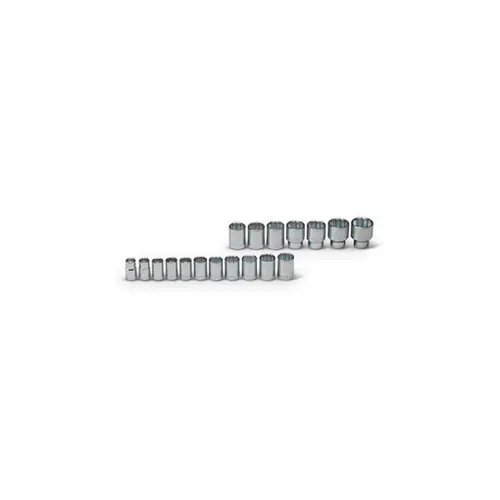 Wright Tool 875-469 18Pc. Standard Metric Socket Set 12 Point Chrom (1 ST) Crafted