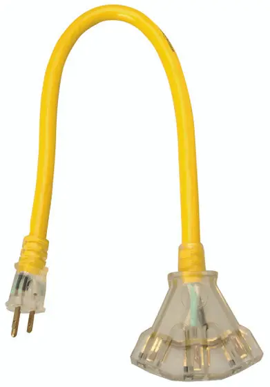 Woods Wire 2882 2‘ Yellow Jacket Power Block 15A 12/3 St Save Now