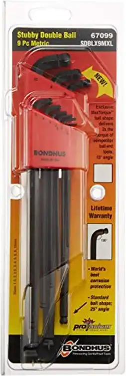 One Day Deal Bondhus 67099 Set 9 Stub Dbl Ball mm L-Wr XL