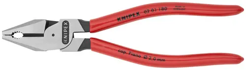 Premium Knipex 02 01 180 High Leverage Combination Pliers, 7 1/4" Nominal Length
