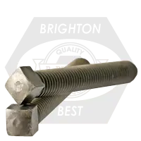 7/8"-9 x 2 1/4" Square Head Set Screws, 1/2 Dog Point, Plain Finish, Coarse (UNC), Case Hardened, Qty 25 Exclusive Offer
