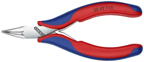 Hot Deal Knipex 35 42 115 Electronics 45° Angled Pliers-Half Round Tips, 4 1/2" Nominal Length