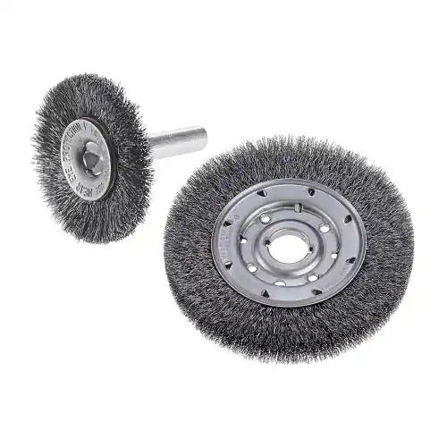 Latest CGW Abrasives 60161 2-1/2 Rad Concave 014 Crimp Wire Brush Crim, 10 Pack