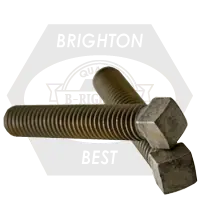 Instant Buy 1 3/8"-6 x 2 1/2" Square Head Set Screws, Cup Point, Plain Finish, Coarse (UNC), Case Hardened, Qty 1