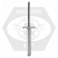 Same Day Shipping Abs 6-6L 3/16 (.251-.375) x 0.550 Al5056 / Steel Large Dome Head Blind Rivet, Qty 500