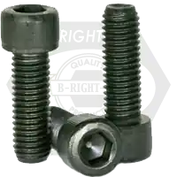 In Demand 9/16"-12 x 4 1/2" Socket Head Cap Screws, Thermal Black Oxide, Partial Thread, Coarse (UNC), Alloy Steel, Qty 25