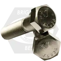 1/2"-20 x 1 3/8" Hex Cap Screws, 316 Stainless Steel A4, Full Thread, Fine (UNF), ASTM F593, Qty 50 Best Choice