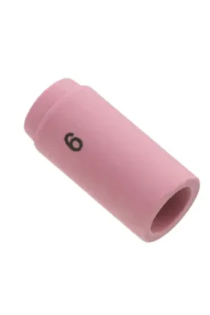 13N10 6 (3/8") X 1 3/16" Alumina Standard Cup TIG Alumina Gas Lens Cup - Standard Cup For 9, 20 Series Torches Super Sale