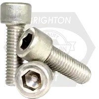Clearance 1/2"-13 x 9" Socket Head Cap Screws, 316 Stainless Steel, Partial Thread, Qty 10