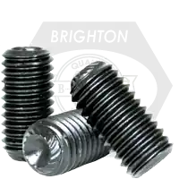 5/8"-11 x 1 3/4" Socket Set Screws, Knurled Cup Point, Thermal Black Oxide, Coarse (UNC), Alloy Steel, Qty 25 Holiday Sale