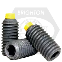 3/8"-16 x 1/2" Socket Set Screws, Nylon-Tip, Black Oxide, Coarse (UNC), Alloy Steel, Qty 100 Factory Price