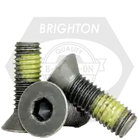 Clearance 5/8"-11 x 2 1/2" Flat Head Socket Cap Screws, Nylon-Patch Thermal Black Oxide, Full Thread, Coarse (UNC), Alloy Steel, Qty 25