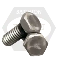 Buy Online M20-2.50 x 220 mm Hex Cap Screws, Metric Class 10.9, Plain Finish, Partial Thread, Coarse (UNC), Alloy Steel, ISO 4014, Qty 10