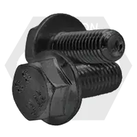 M6-1.00 x 50 mm Hex Flange Bolts, Non-Serrated, Metric Class 8.8, Plain Finish, Partial Thread, Coarse (UNC), DIN 6921, Qty 150 One Day Deal
