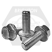 Markdown M6-1.00 x 40 mm Hex Flange Bolts, Serrated, Metric Class 8.8, Zinc Cr+3, Full Thread, Coarse (UNC), DIN 6921, Qty 150