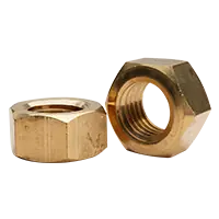 Authentic M5-0.80 Metric Brass Hex Nut, DIN 934, Qty 1500