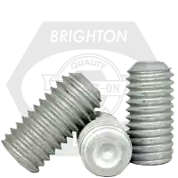 One Day Deal 10-24 x 1/2" Socket Set Screws, Cup Point, Mechanical Zinc Cr+3, Coarse (UNC), Alloy Steel, Qty 100