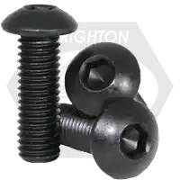 M3-0.50 x 10 mm Button Head Socket Cap Screws, Metric Class 10.9, Thermal Black Oxide, Full Thread, Coarse (UNC), ISO 7380, Qty 100 Order Now