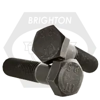 M27-3.00 x 110 mm Hex Cap Screws, Metric Class 8.8, Plain Finish, Partial Thread, Coarse (UNC), Medium Carbon Steel, DIN 931 / ISO 4014, Qty 5 Budget