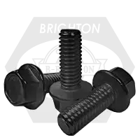 Budget M16-2.00 x 120 mm Hex Flange Bolts, Non-Serrated, Metric Class 10.9, Plain Finish, Partial Thread, Coarse (UNC), DIN 6921, Qty 10