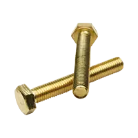 M8-1.25 x 60 mm Hex Cap Screws, Brass, Full Thread, DIN 933, Qty 15 Best Choice