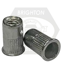 5/16-18 (.027-.150) Aluminum Rivet Nuts, Small Flange, Knurled Body, Qty 500 Hassle-Free Returns